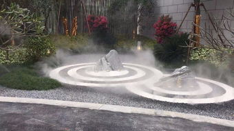 房地產(chǎn)售樓部人工湖景觀霧噴冷霧系統(tǒng)工程與綠化工程 營(yíng)造詩意棲居的營(yíng)銷利器